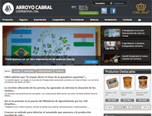 Tablet Screenshot of cooparroyocabral.com.ar
